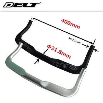 

Fixed gear Cycling Bike Bicycle Rest Handlebars TT 31.8*400mm handle bar black silver Aluminum accessories