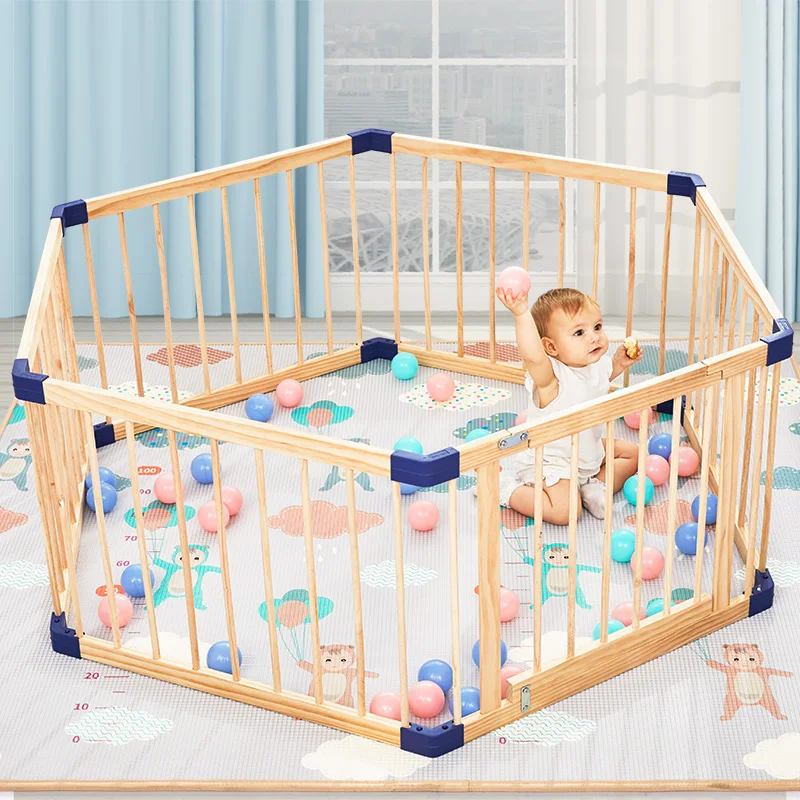 Brand Baby Game Fence Solid Wood Baby Playpens Indoor Outdoor Game
