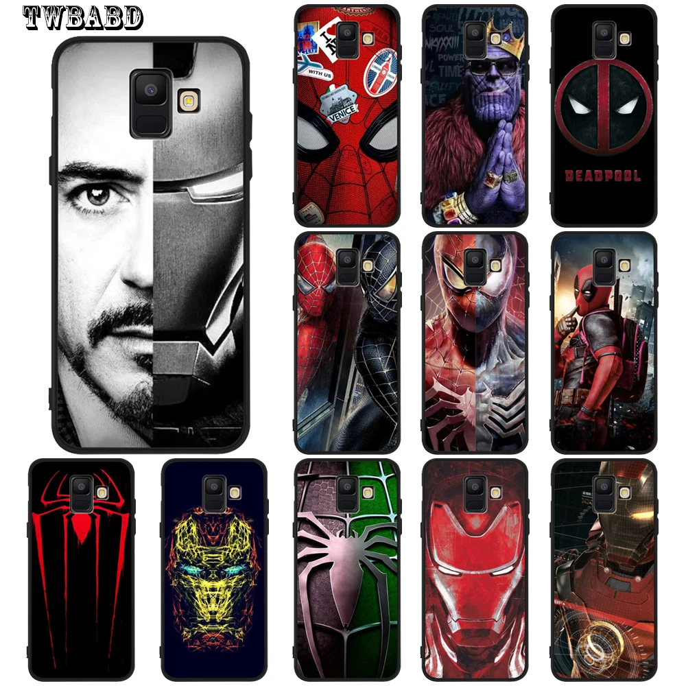 

Marvel Luxury iron Man Venom Deadpool Spiderman For Coque Samsung Galaxy J3 J5 J7 2017 J4 Plus J2 J4 J6 J8 2018 J6 Plus Etui