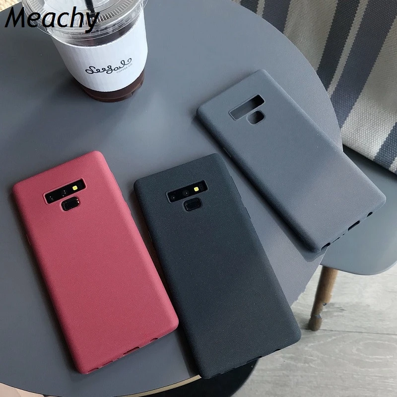 Модный однотонный мягкий чехол Meachy для телефона Samsung Galaxy S10 Plus S8 S9 S10e Note 9 8 |