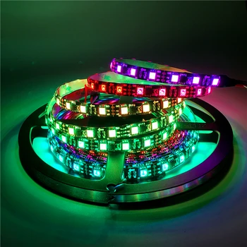 

0.5/1/2/3/4/5M DC12V 16.5ft External 1 ic control 3 Leds WS2811 5050 SMD RGB Strip light Addressable 30/60leds/m Led Pixel Strip