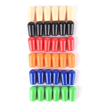 

6pcs Plastic 4mm Guitar Toggle Switch Tip for LP Electric Guitar Random color Guitar Parts