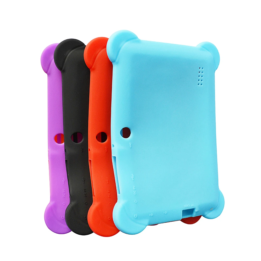 

GerTong Soft Silicon Rubber Kids Shockproof Tablet Stand Cover For 7 Inch Android Q88 New Arrival Protective Case Cover