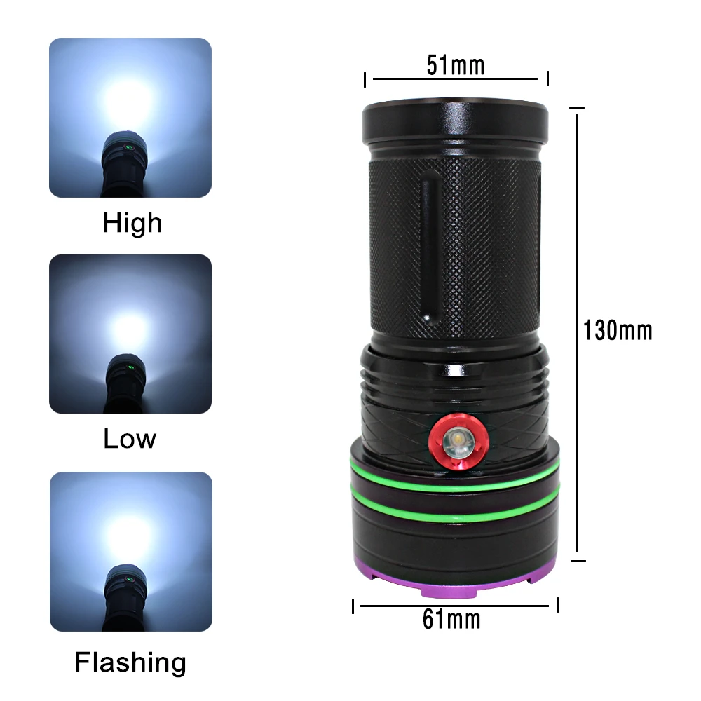 38000LMTactical Flash светильник 16x XML T6 светодиодный фонарик онарь для рыбалки охотничий