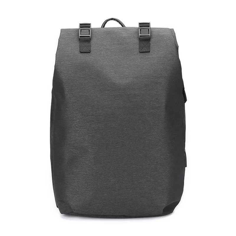 OZUKO, мужской деловой рюкзак, новинка, многофункциональные рюкзаки для ноутбука с USB зарядкой, повседневные школьные сумки для подростков, мужские рюкзаки для путешествий - Цвет: Черный