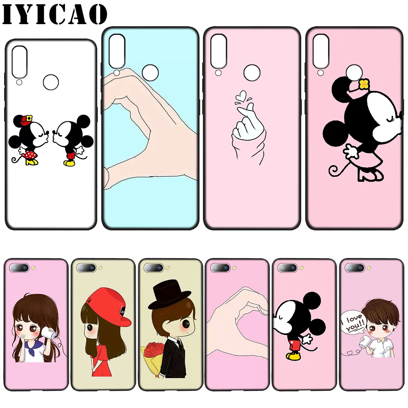 IYICAO бутик любовь пара силиконовый мягкий чехол для Huawei Y7 Y6 Prime Y9 2018 Honor 8C 8X 8 9 10 Lite | Бамперы -33008967224