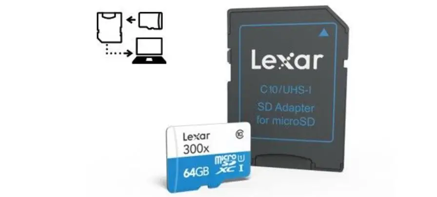 Lexar 64G Micro Sdxc UHS-I карта памяти Micro SD с адаптером ручка привода 300x45 Mb/s U1 C10 UHS I карта для планшета видеокамеры