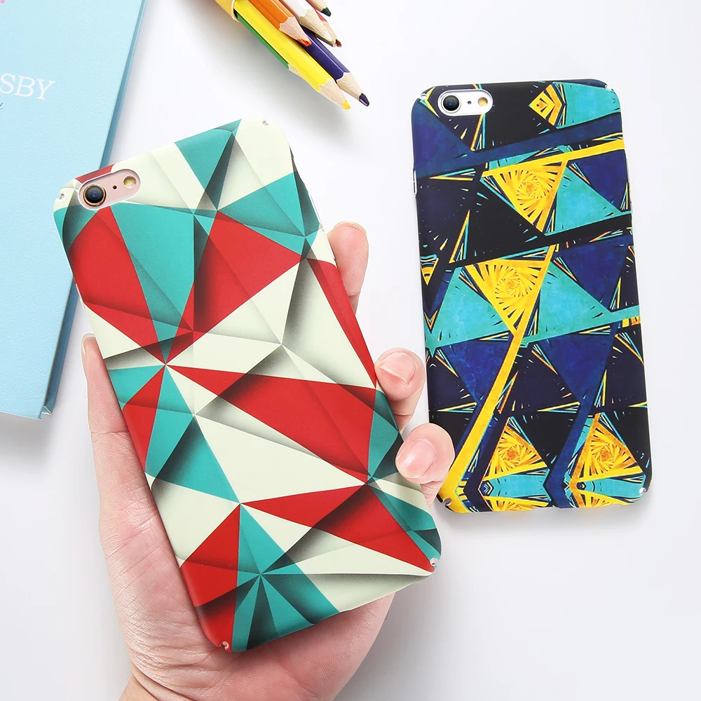 KISSCASE чехлы с геометрическим узором для X XS Чехлы MAX XR girly iPhone 6 6s 7 8 Plus Твердые ПК