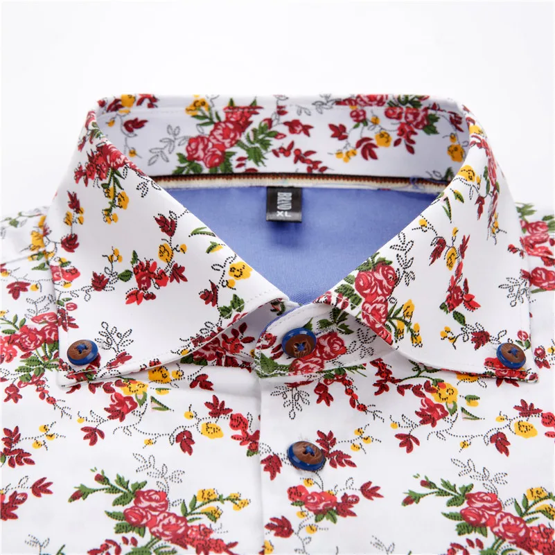 VISADA JAUNA 2017 القادمون الجدد Camisa دوس homens عارضة رجل قميص طباعة Algodao يتأهل Camisas دي Vestido Masculino 5XL n5816
