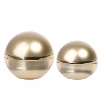 

Luxury Sphere Cream Container Golden Jar Cosmetic Acrylic Smaple Pot Ball Bottle Face Sample Gold 15g/30g New
