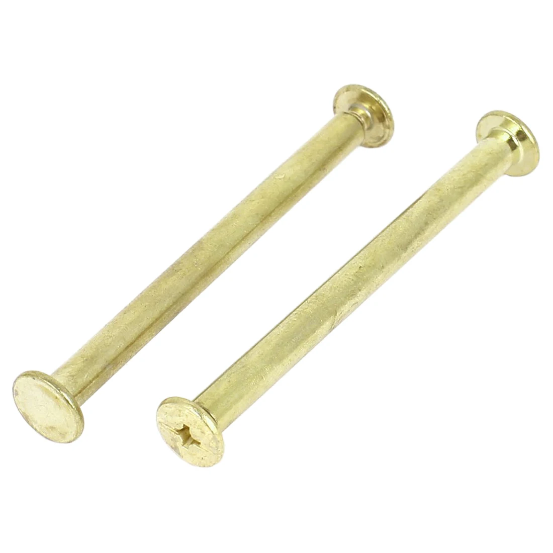 Buy Scrapbook Leather 5x60mm Brass Plated Binding Screw Post 10pcs from
