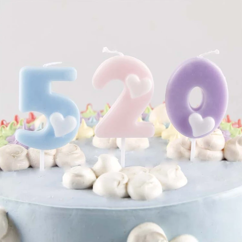 

1pc 0-9 Number Comic Environmental Candles Baby Children Kids Birthday Party Cake Decoration Digital Candle Gift cake decoration