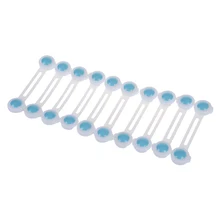 10 x Toddler Baby Kids Child Draw Cupboard Cabinet Fridge Door Catch Safety Lock Blue