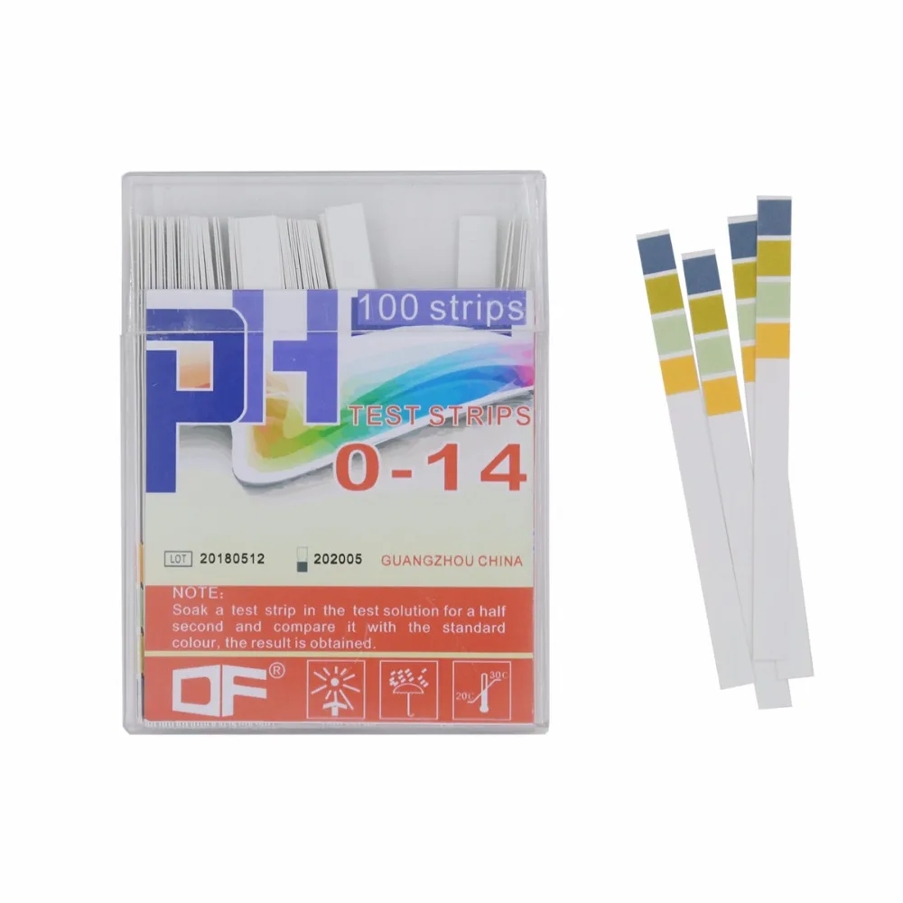Completo do Solo da Água do Aquário do Teste da Tira Alcalino da Escala 20% de Desconto o Teste Alcalino Tira do Teste do ph do Papel de Teste de 1-14 do Ácido Teste Papel do ph de