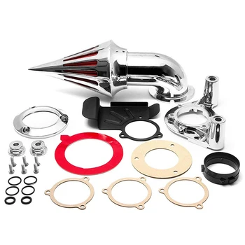 

For 08-12 Harley Davidson Dyna Touring Spike Cone Motorcycle Air Cleaner Intake Filters Kit Accessories 2008 2009 2010 2011-2012