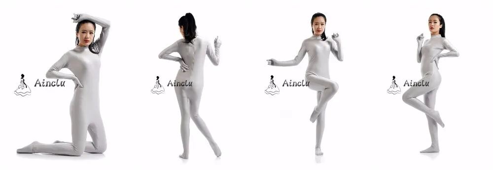 Ainclu Women’s Hoodless Zentai Catsuit Multicolor -Zentai shop online