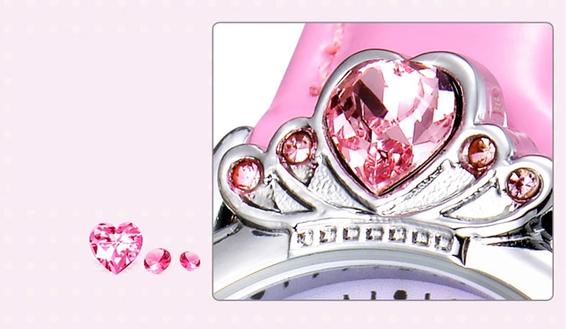 Холодное сердце принцесса Эльза Девочка Синий Розовый цвет роскошные хрустальные часы девушка любовь красивый снег Дисней детские наручные часы модный стиль Топ