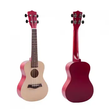 

23 Inch Colorful Basswood Body Ukulele Hawaii Four String Guitar Ukelele + String + Pick Suitable for Both Beginners & Children