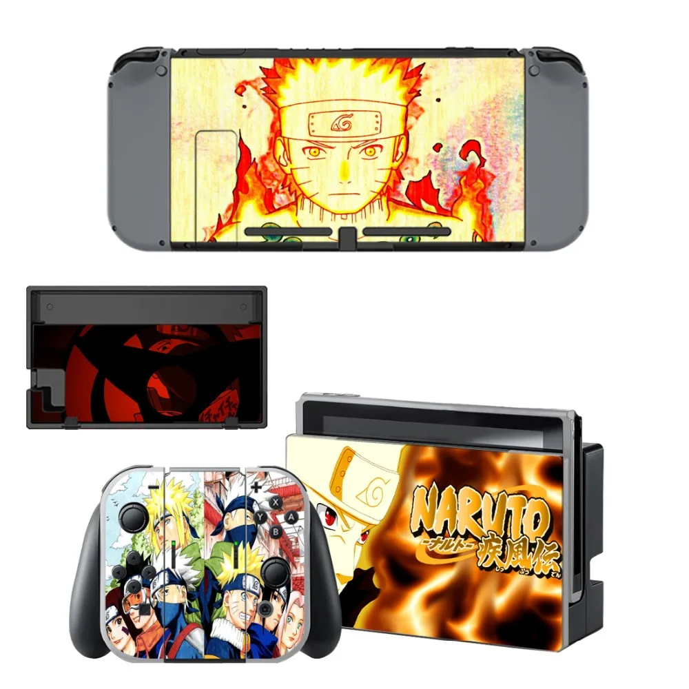 

Anime Naturo Decal Vinyl Skin Protector Sticker for Nintendo Switch NS Console + Controller + Stand Holder Protective Skin