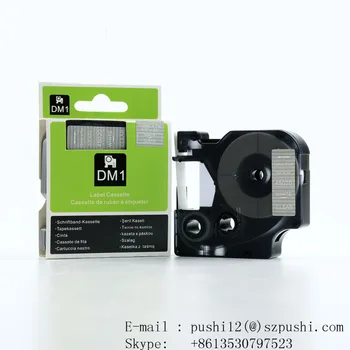 

3pcs/lot DYMO D1 tapes 9mm 40920 White on Clear compatible dymo label manager printer