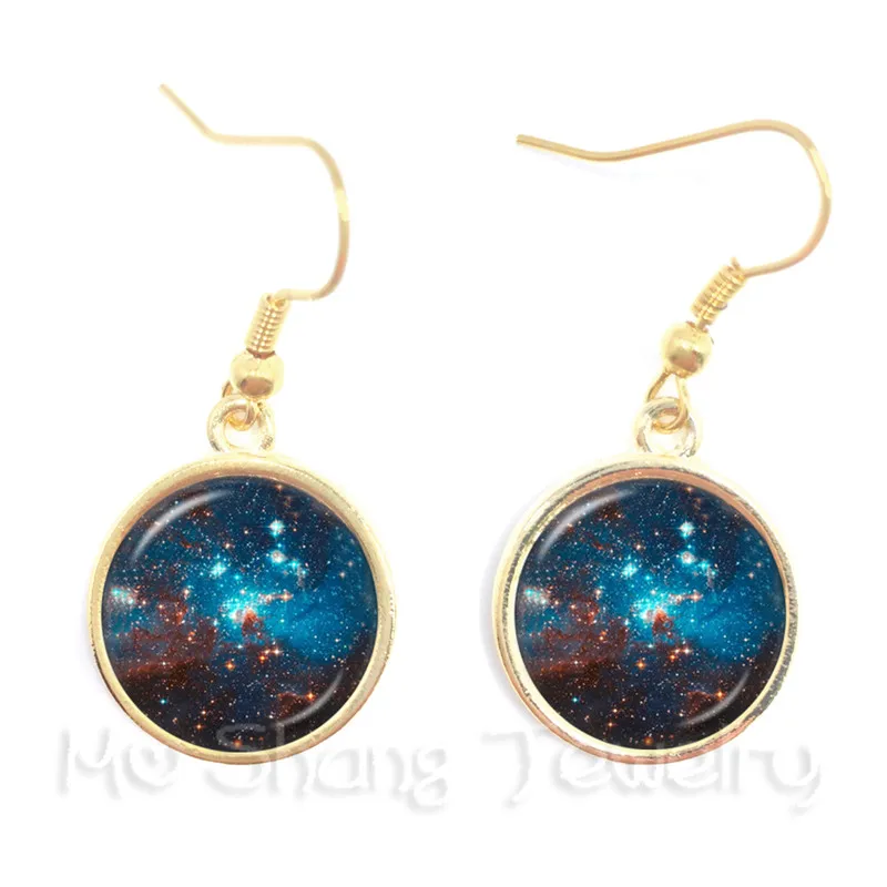 Nebula Space Earrings Astronomy Geek Sci-fi Science Galaxy Space Glass Dome Pendant Earrings Gift For Girl Friends - Image 6