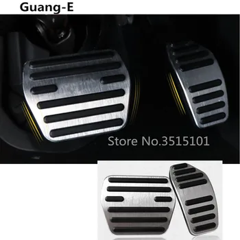 

Car styling cover Aluminium alloy foot Gas/petrol/oil Brake Rest lamp trim Accessories For Renault Kadjar 2016 2017 2018