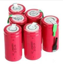 Sc 18650 bateria subc bateria recarregável nicd bateria substituição 1.2 v acumulador 1800 mah power bank