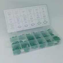 270pc Air conditioning R22 R134a Rubber Washer Assortment Green Standard Parts Seal O-ring Gaskets Sets