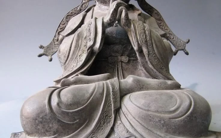 

14 Tibet Buddhism Pure Bronze Copper Maitreya Bodhisattva Guan Yin Buddha Statue