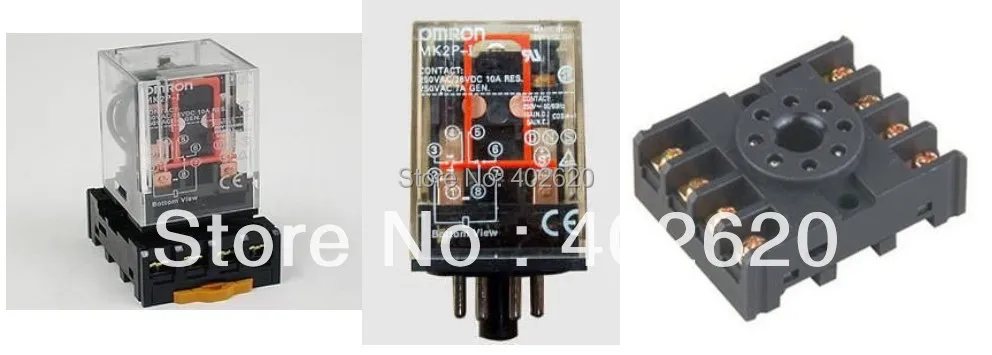 5 шт./лот Бесплатная доставка OMRON MK2P I AC 220 В реле 8 Pin 10A 250VAC с гнездом PF083A|lot mp4|relay