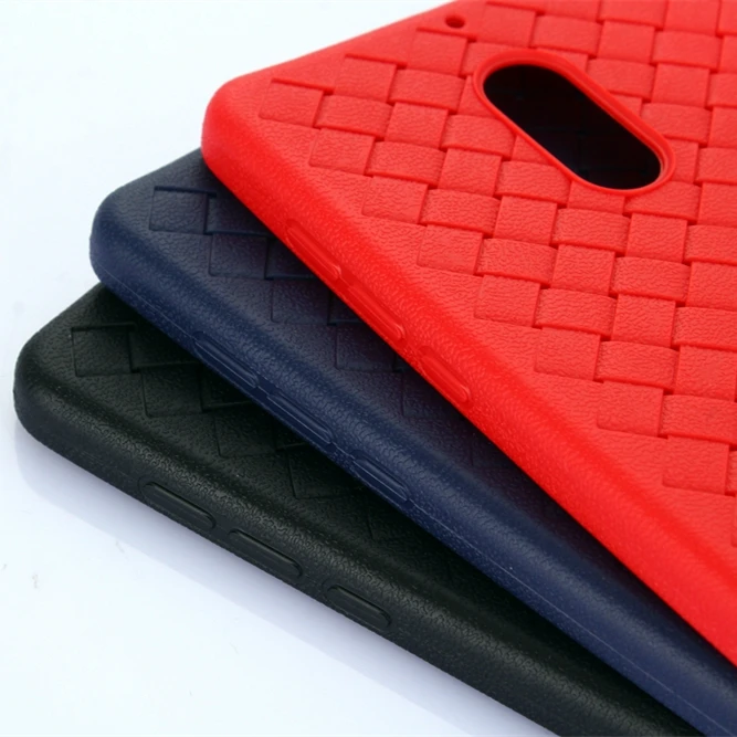 

CRIAR HOUSE Cases For Nokia 5 6 8 Nokia6 Nokia8 Nokia5 Ultra Thin Slim Grid Weave Leather Soft Silicon TPU Vintage Cover Case