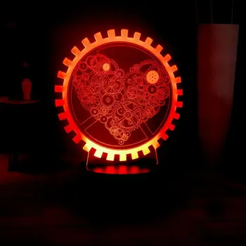 

2019 LED NIGHT LIGHT Give it to someone you like RGB Multicolor USB Touch Remote 3D Bedroom Lamp GIRLS BOYS Gift Atmosphere Lamp