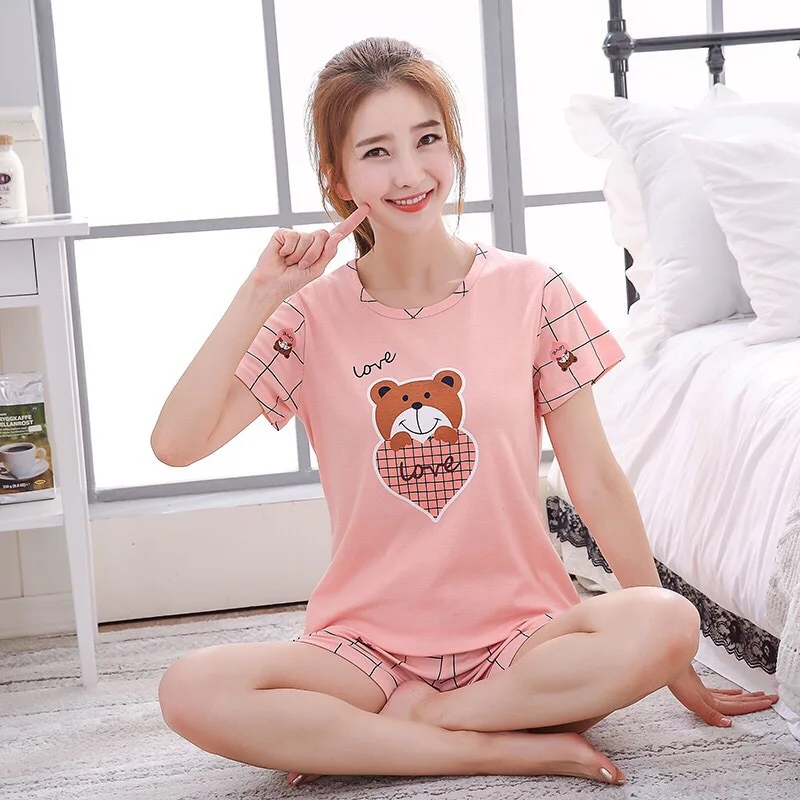 

Bathrobe Cotton Black robes Kimono Satin Robe Women Autumn, Winter Pink Dressing Gown sleepwear Summer Ms Pajamas XL Short Sleev