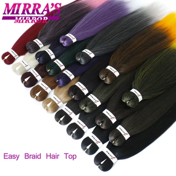 Mirra'S Mirror Pre Stretched Braiding Hair Ez Braid Hair Synthetic Crochet Braiding Hair Extensions 2