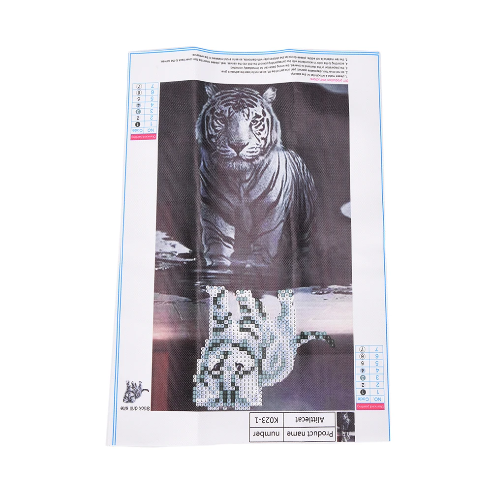 DIY 5D Diamond Painting Cross Stitch Square Mosaic Diamond Embroidery Cats tigers Needlework Patterns Rhinestone Paintings