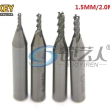 Универсальный высокоскоростной стальной концевой фреза многофункциональная вертикальная фреза с ключом зонд слесарь 1,5 мм/2,0 мм/2,5 мм/3 мм