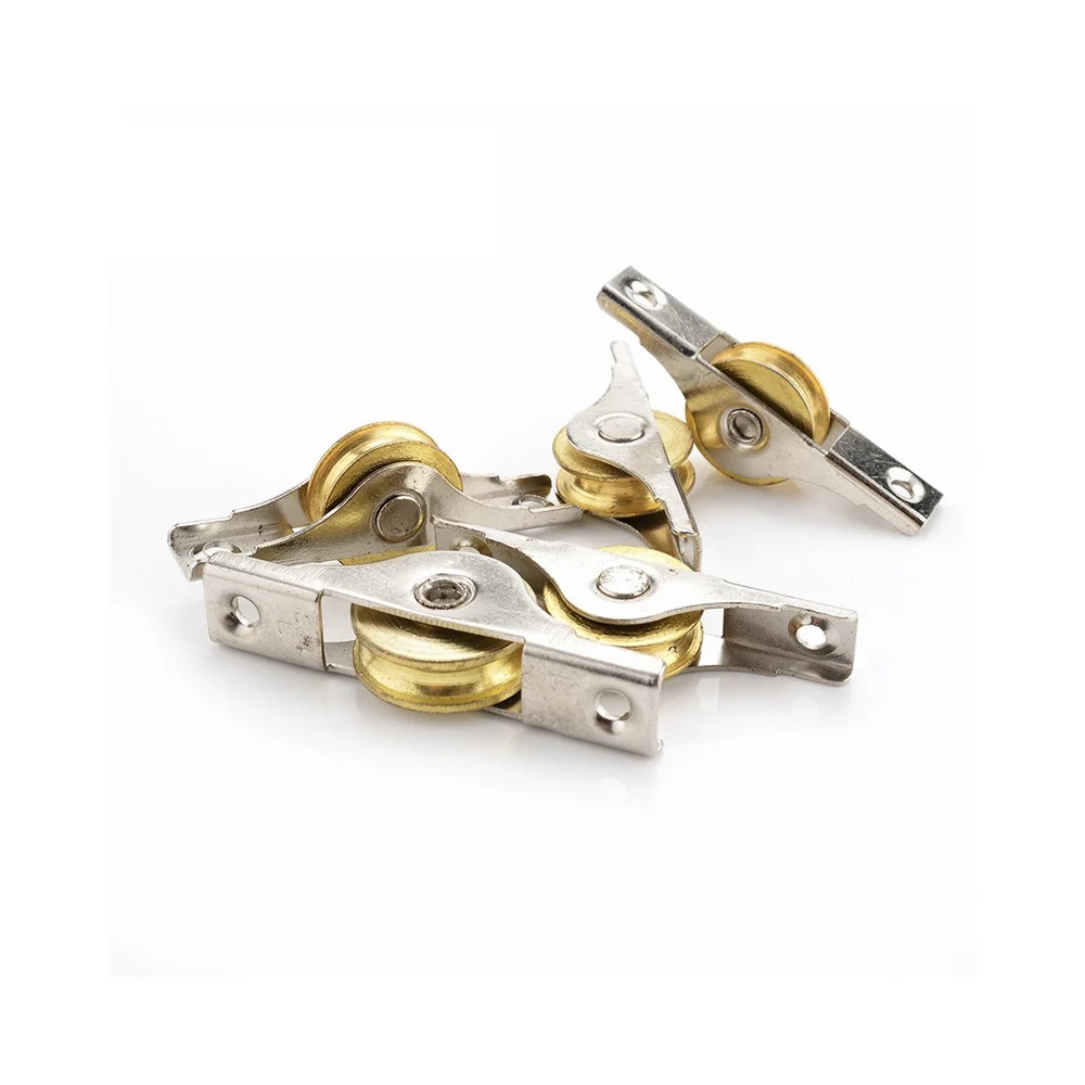 5PCS Copper Casters Furniture Rollers Hardware Wheels Pulley Sliding