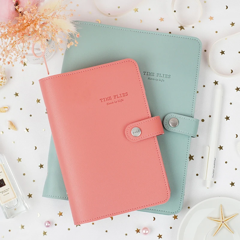 Macaron Bonito Cadernos Espirais Escola Escritório Produtos de Papelaria Fina Presente Organizador Fichário Diário Planejador Semanal Agenda Pessoal a5 a6