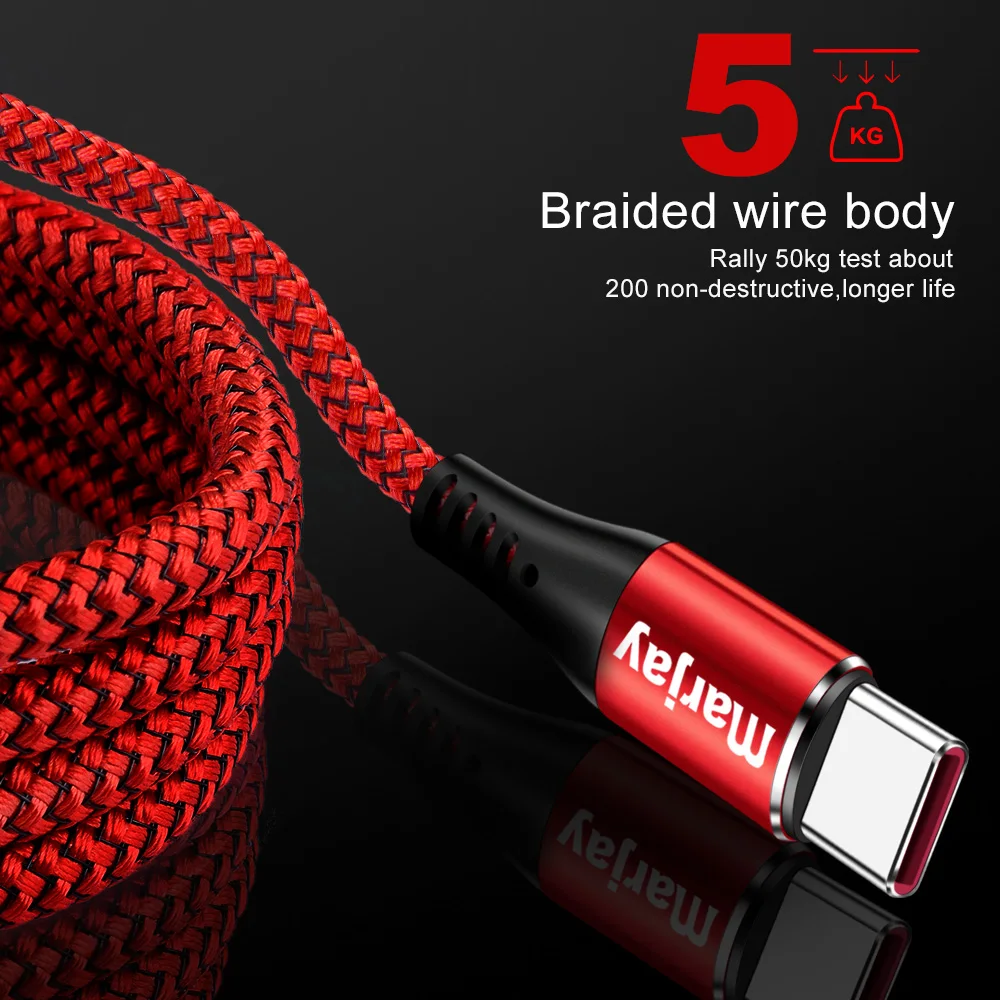 Marjya 5A Supercharge usb type C кабель для samsung S9 S10 Plus Быстрая зарядка type-c кабель зарядного устройства для huawei P20 Lite P30 Pro