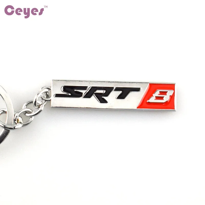Ceyes автомобильный Стайлинг брелок для ключей чехол для Jeep Dodge SRT Cherokee Wrangler Liberty Chrysler SRT8 авто-Стайлинг Аксессуары - Название цвета: For srt8