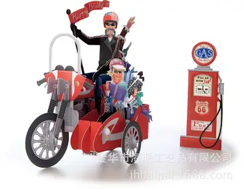 

Factory direct sales business card printing creative three-dimensional hollow postcards, greeting cards can be customized to map