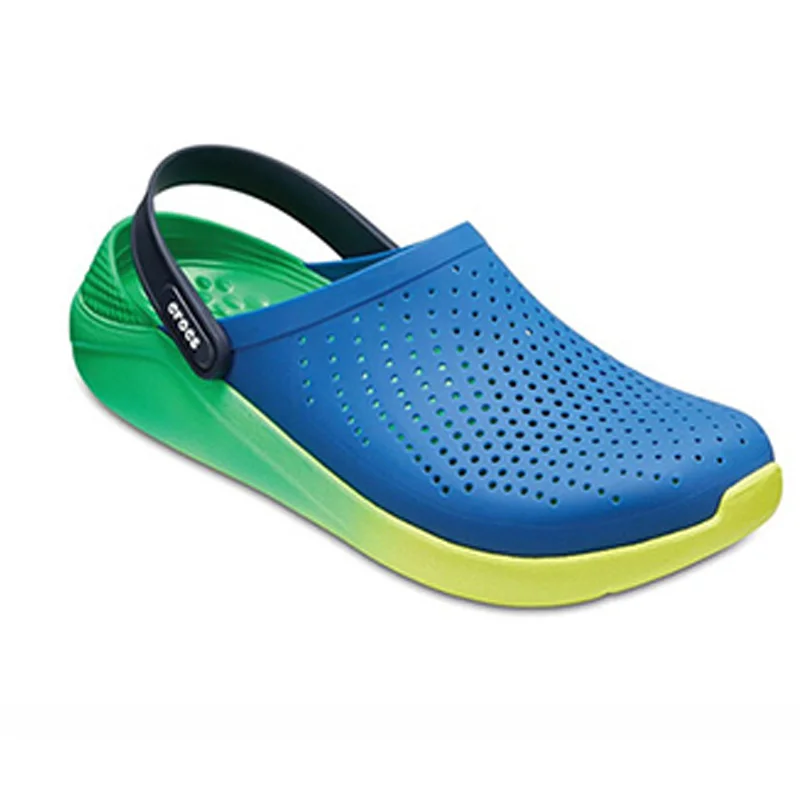 CROCS LiteRide Clog Pink White Sports Sandals for Women Outdoor Beach Sandals Girl Light Footwear Quick Dry Crocs-shoes