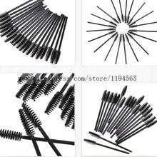 Новое поступление 500 шт. один- один-офф одноразовые ресниц кисть тушь аппликактору жезл макияж кисти глаза макияжа, инструменты для укладки