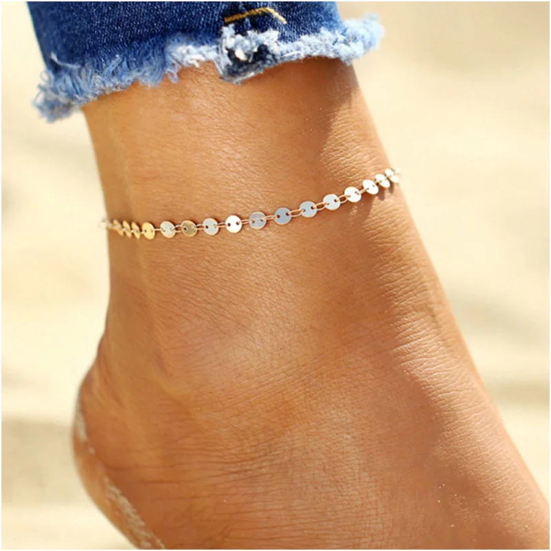 

Direct sales of European and American cross-border accessories fast-selling hot-selling hand-made chain wafers beach summer new