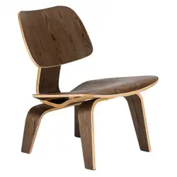 Современные фанеры кресло Натурального Орехового дерева низкая кресло для Гостиная мебель середине века деревянный Акцент стул