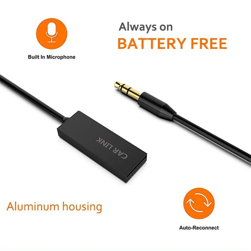 Mini sem Fio Jack com Microfone para o Altofalante Altofalante do Carro Aux para 3.5mm Ihens5 u2 Handsfree Bluetooth Car Kit Bluetooth Aux Áudio Adaptador Usb do Carro 8 Ihens5 u2 mini sem fio bluetooth aux