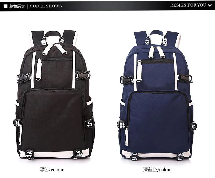 NieR: Automata type 2B Печатный игровой рюкзак, холщовый рюкзак для путешествий, рюкзак для ноутбука с usb зарядкой, подарочные сумки для ручек, женский рюкзак