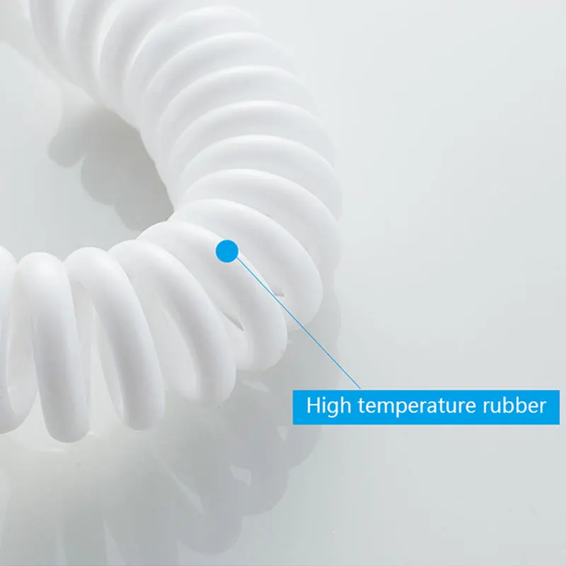 الحمام خرطوم استحمام مرن غسالة سيليكون 1.5 m التلقائي بكرة خرطوم دش أنبوب ارتفاع ضغط فراغ انبوب ماء