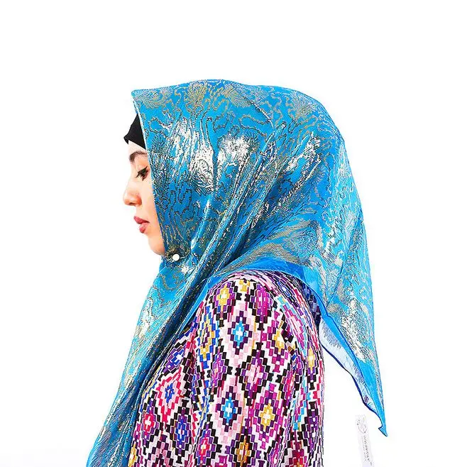 Promotion Sale! Silk Jacquard Scarf Muslim Square Hijabs Shawl Ethnic Ultralight Foulard Hijab Islamic Women's Accessories