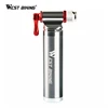 WEST BIKING Portable Bicycle Pump Aluminum Alloy Ultralight Air CO2 Inflator Bike Cycling Pump Schrader & Presta Mini Bike Pump ► Photo 1/6